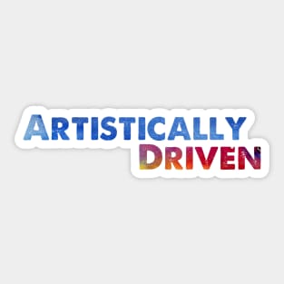 Artistically Driven Sticker